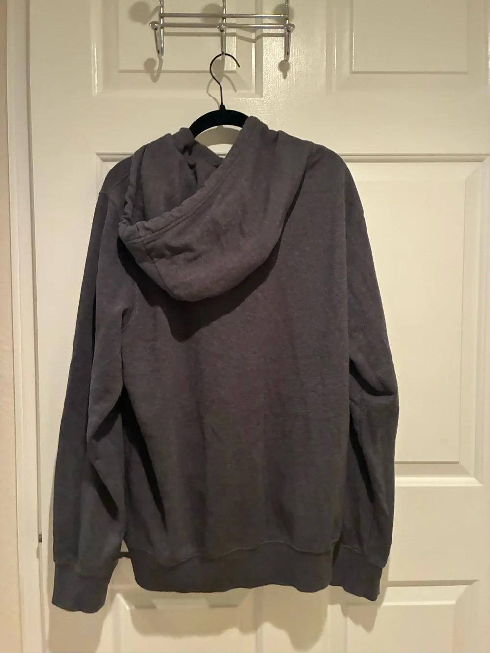 The North Face Charcoal Gray Pullover Hoodie with Logo Patch